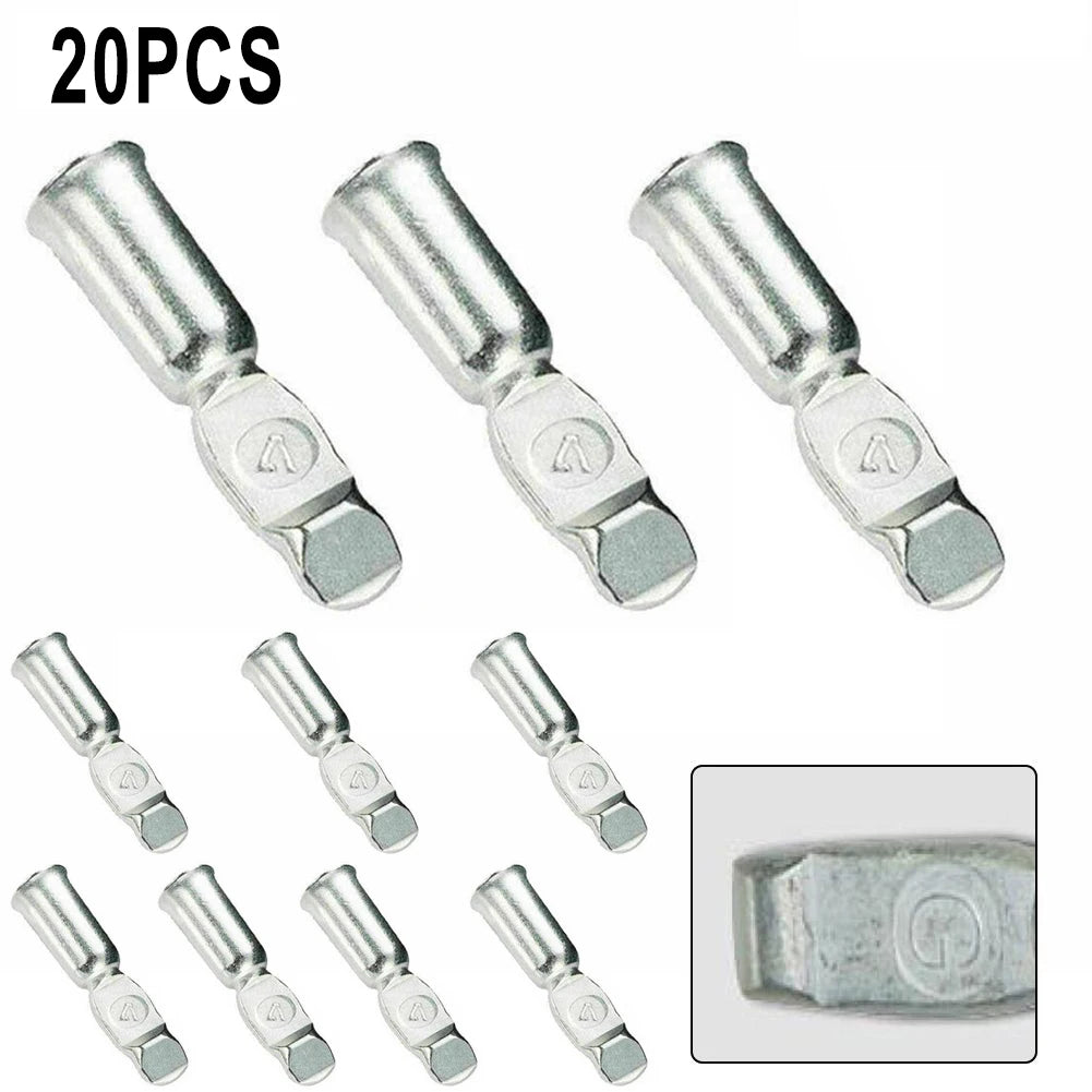Copper Connector Cable Terminal 20pcs 50Amp For Battery Connections Termination For 50A FOR Anderson Style Useful Brand New