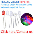 LoCNService 30PCS 0.56Inch Digital Tube LED Display 4 Bit Red Yellow Green Blue White Common Anode / Cathode 7 Segment 0.56 inch