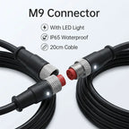 5/20PCS M9 Waterproof Connector 2/3/4/5/6Pin Aviation Plug Male And Female Docking Cable Electric Vehicle Lamp With Cable 20CM