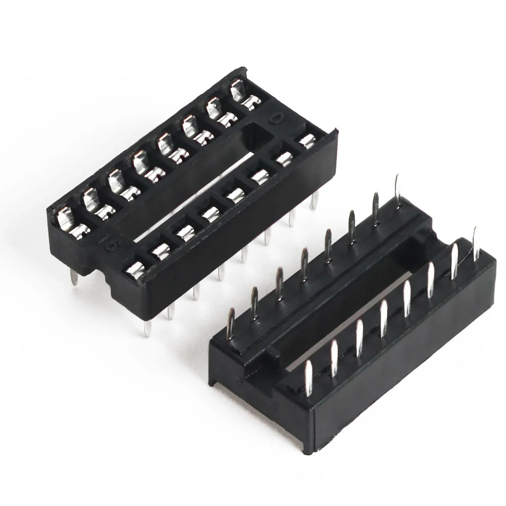 10PCS IC Seat DIP IC Socket Adaptor Solder DIY Sockets 6pin 8pin 14pin 16pin 18pin 20pin 24pin 28pin