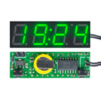 3 In 1 DS3231 LED Digital Clock Temperature Voltage Module Time Thermometer Voltmeter Volt Meter Monitor DC 5V-30V