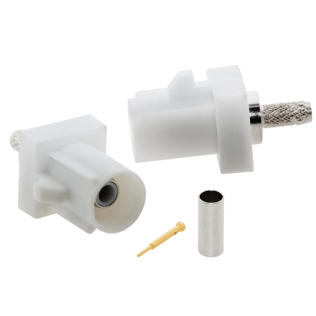 1pc  Fakra Male Plug A/B/C/D/E/F/G/H/I/K/Z RF Coaxial Connectors Soldering Wire for RG316 /RG174 Pigtail Cable Wholesale