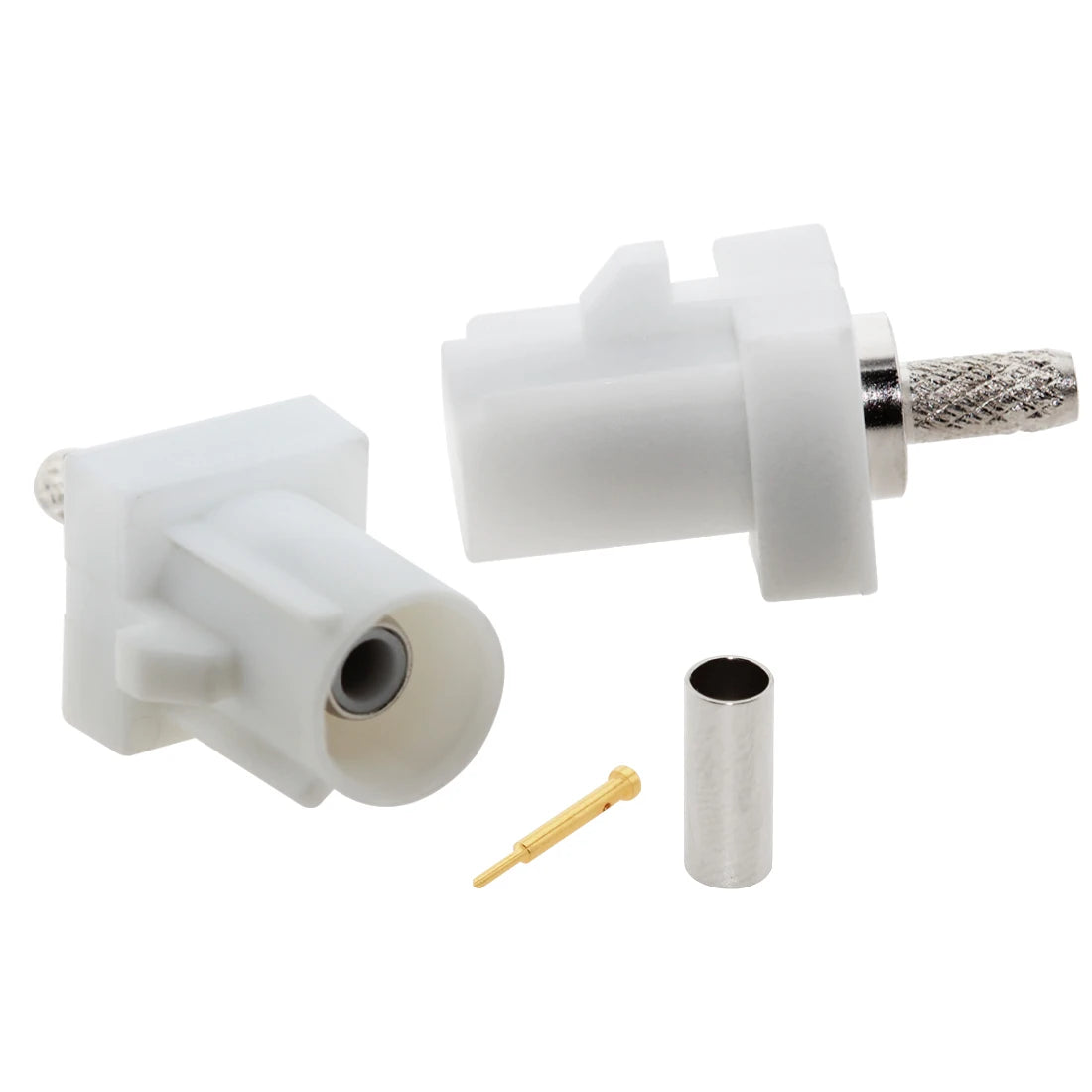 1pc  Fakra Male Plug A/B/C/D/E/F/G/H/I/K/Z RF Coaxial Connectors Soldering Wire for RG316 /RG174 Pigtail Cable Wholesale