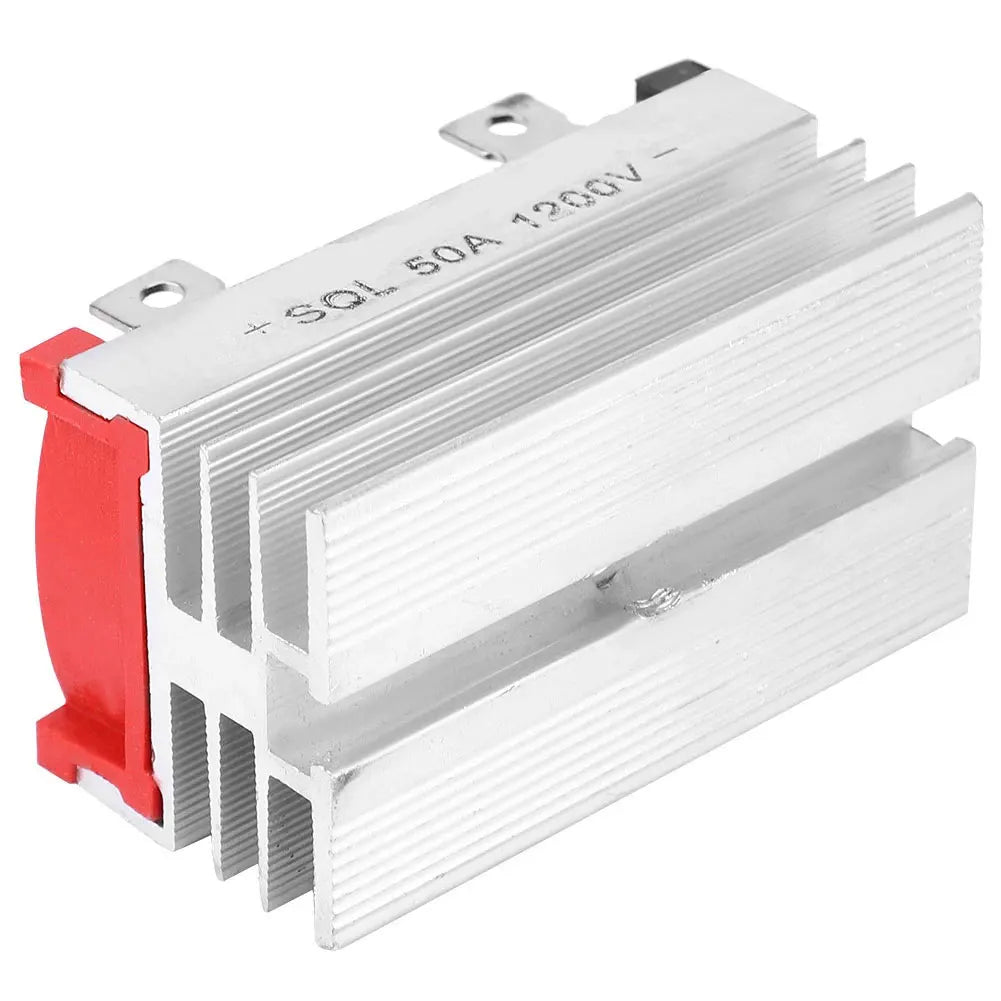 2pcs Bridges Rectifier Metal 3 Phase Full Bridges Diode Dc To Ac-Power Rectifier For Industrialised Remote Control Systems Power