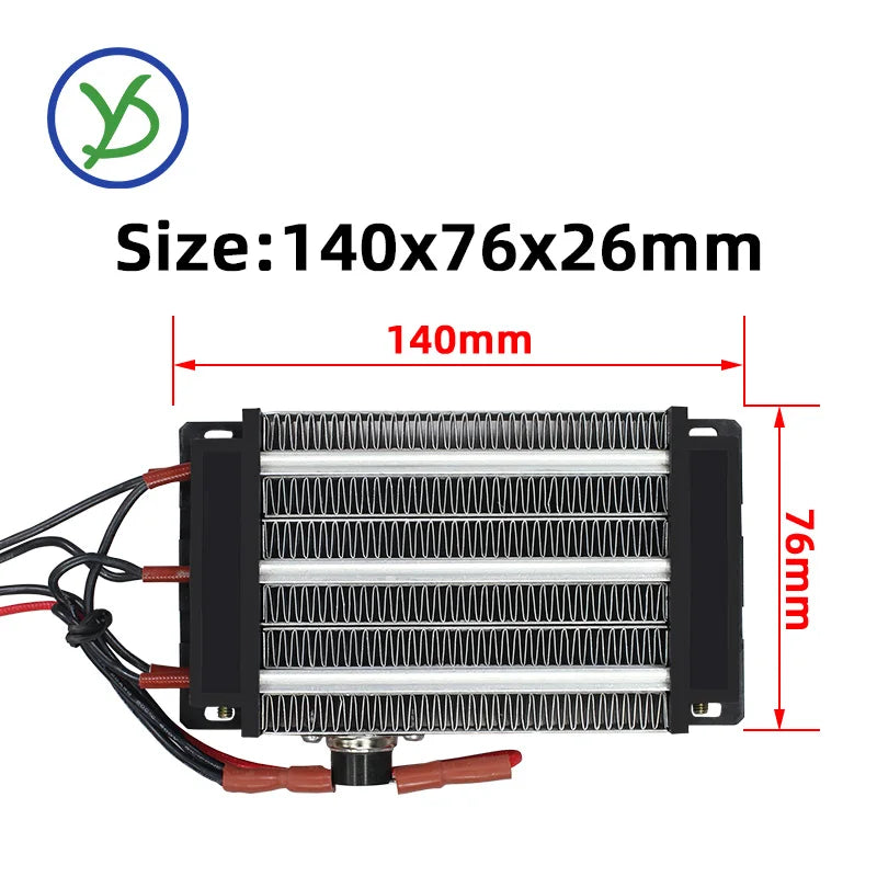 220V 750W Electric Heater PTC Ceramic Air Heater Incubator Parts Couveuse Chauffant Ptc Thermistor Heat Element 96A3 140*76*26mm