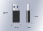 NEW 2026 2Pcs USB To Type C OTG Adapter USB USB-C Male To Type-c Female Converter For Macbook Samsung S20 USBC OTG Connector