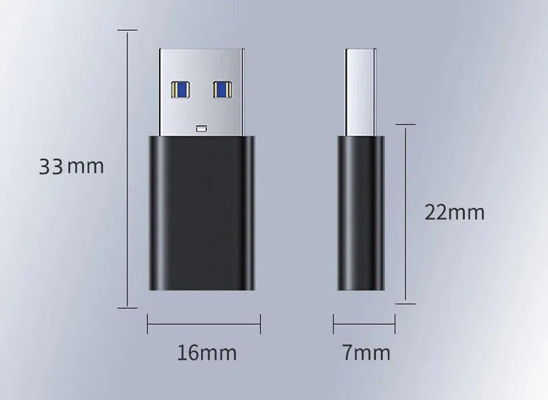 NEW 2026 2Pcs USB To Type C OTG Adapter USB USB-C Male To Type-c Female Converter For Macbook Samsung S20 USBC OTG Connector