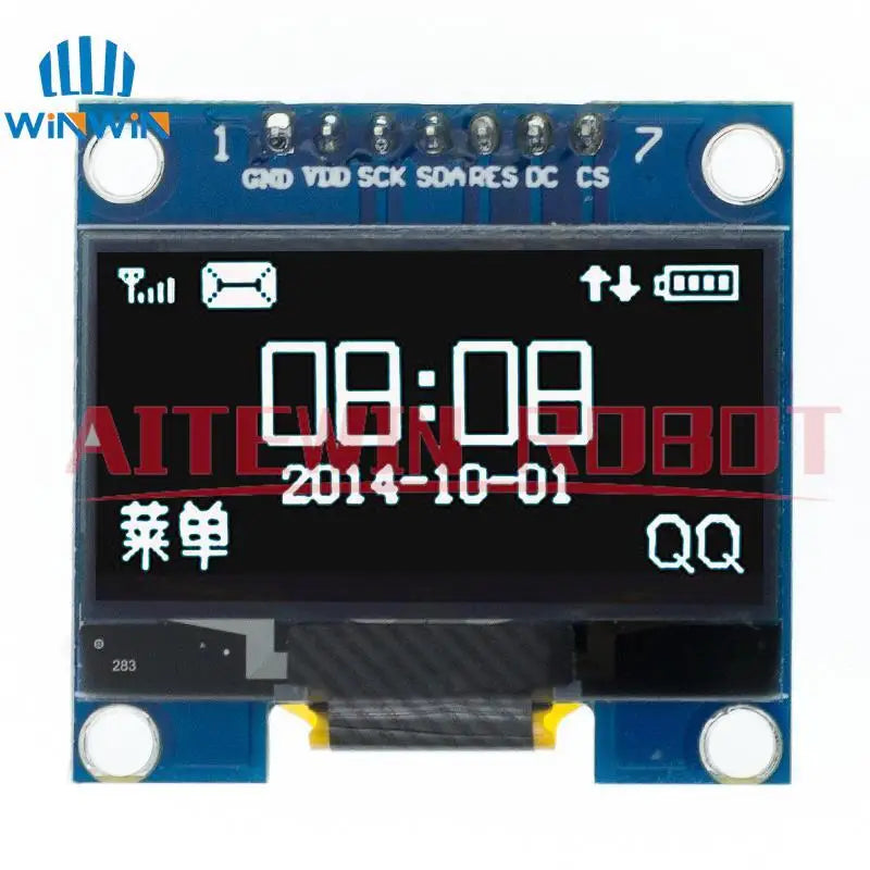 1PCS/5PCS 1.3 inch OLED module SPI/IIC Communicate white/blue color 128X64 1.3 inch OLED LCD LED Display Module 1.3" OLED module