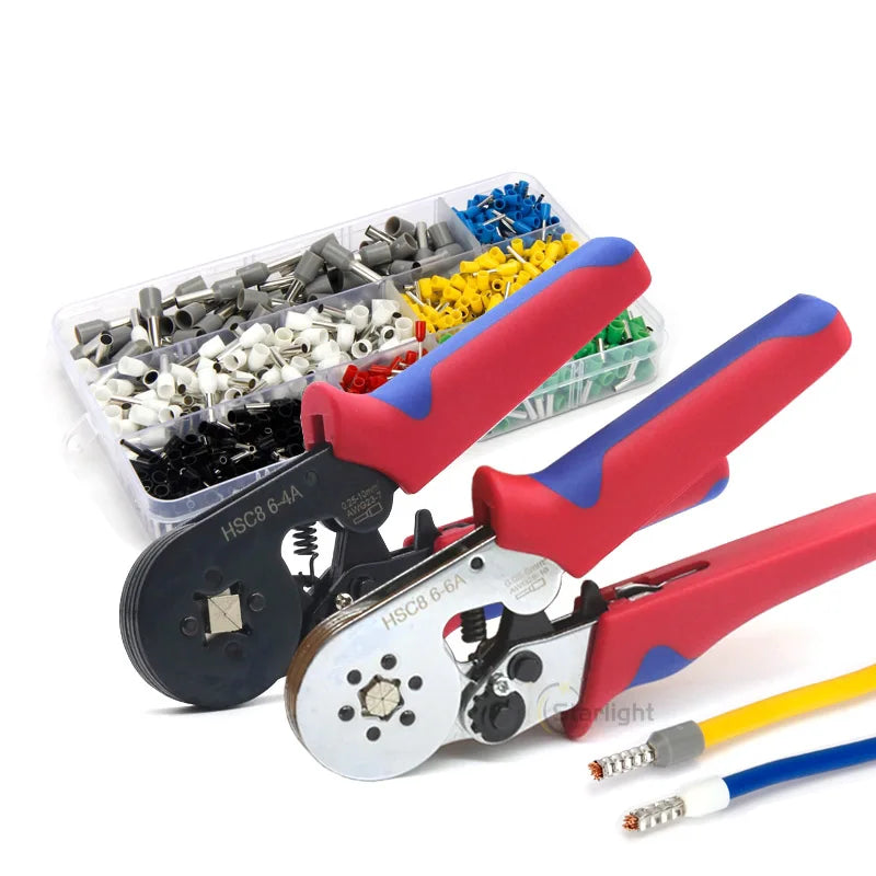 HSC8 6-4A 6-6A VE TE Pliers Self-Adjusting Crimping  Electrical Wire Ferrule Pin Terminal Connectors Crimping Tool Hand pliers