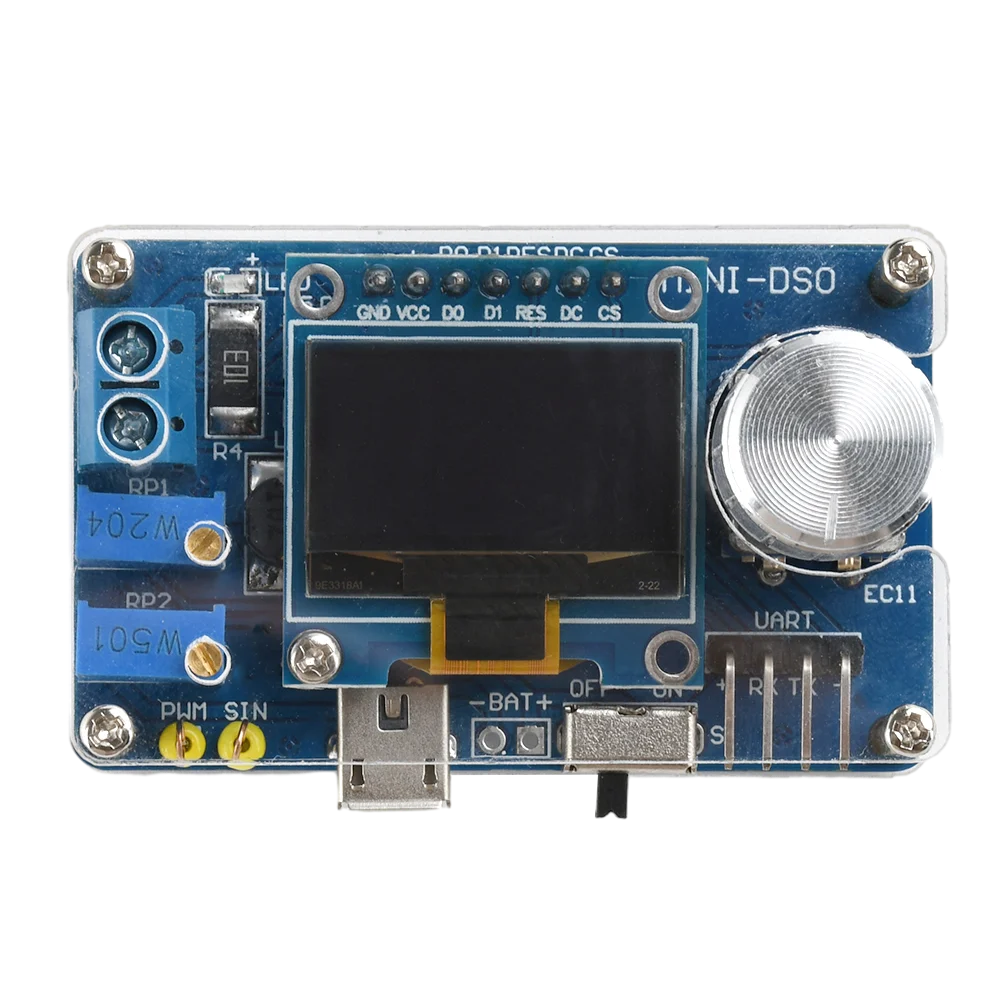 Digital Oscilloscope Kit 0.96 Inch LCD with 3 Trigger Modes Signal Generator Module DIY Electronic Parts STC Microcontroller