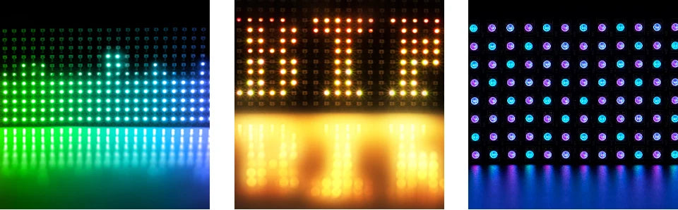 WS2812B RGB 16x16 8x32 Pixel Panel Screen 1-5 Pcs 256 Pixels WS2812B ECO Individually Addressable Digital Flexible Programmed 5V