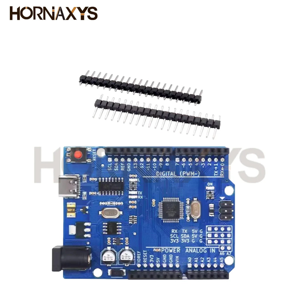 1 Uds UNO R3 UNO Placa UNO R3 CH340G + Chip Mega328P 16Mhz Para Placa De Desarrollo Arduino UNO R3 + USB TYPE-C MICRO