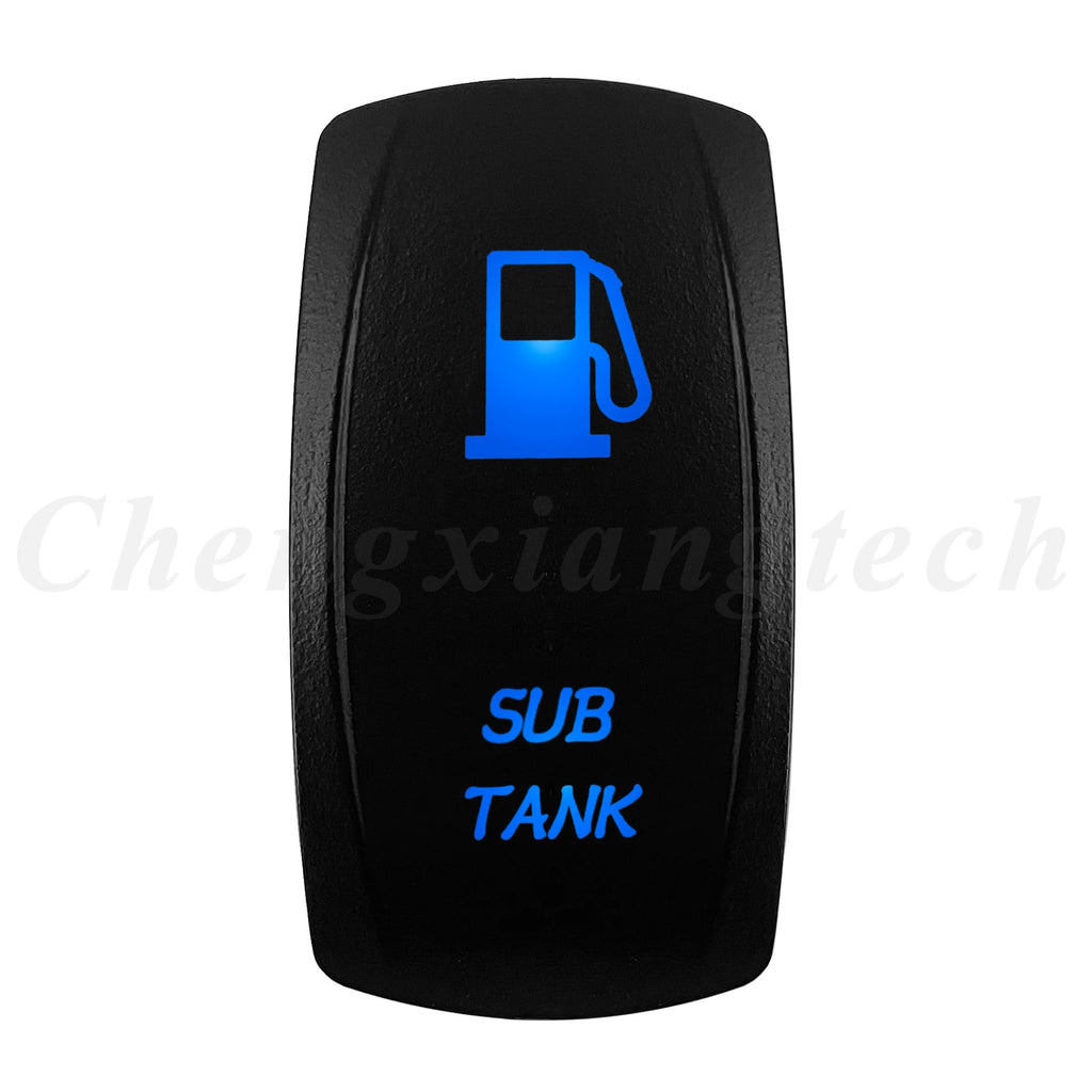 12V 20A Blue Led Car Boat Laser Rocker Switch ON OFF, (ON) OFF, ON OFF ON, (ON) OFF ON, (ON) OFF (ON) Waterproof