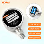 Moray ME261P Air/Water/Oil Digital Pressure Gauge 0.5%FS Stainless Steel Material IP54 Five-Digit Display