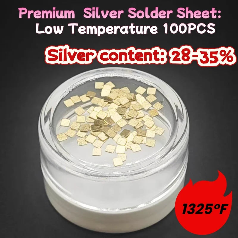 Silver Solder Sheets for DIY Jewelry Welding - High/Medium/Low Temp Options Jewelry Processing Tool
