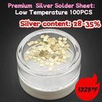Silver Solder Sheets for DIY Jewelry Welding - High/Medium/Low Temp Options Jewelry Processing Tool