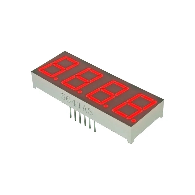 5pcs 0.56 Inch 12Pins C-C 5461AS C-A 5461BS 4 Digits Bits 7 Segment Red LED Digital Display Digitron Common Anode Cathode