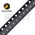 100PCS 0603 SMD LED Light Emitting Diode SMD LEDs Blue Red Yellow Green Warm White Orange UV Pink
