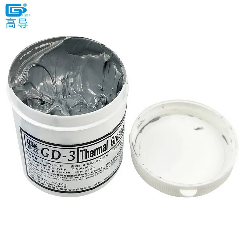 GD900 GD007 GD-3 Thermal Conductive Grease Net Weight 150 Grams Gray Paste Plaster Heat Sink Compound for Computer CPU GPU CN150