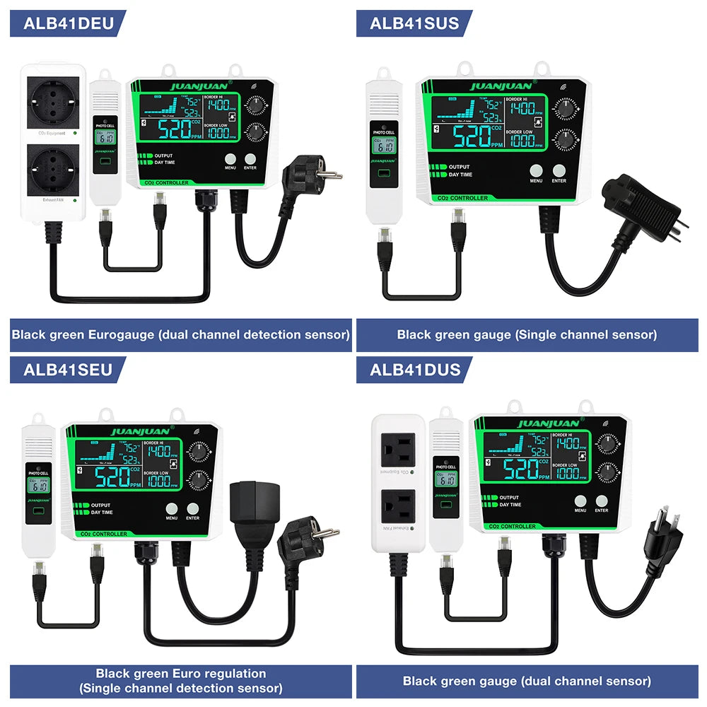 CO2 Detector for Greenhouse CO2 Monitor Controller LCD Digital Carbon Dioxide Controller CO2 Concentration Tester NDIR Sensor