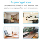 QI 3 in 1 Wireless Charger Built in Type-C USB Ports Desktop Embedded Charging Station for iPhone 13 Xiaomi Airpods Mobile Phone