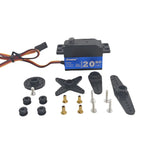 Servo 20kg 12kg Servo 180°/270° Short Type Metal Digital Servo Suitable for 1:10 RC Scale Remote Control Car Racing Drift Robot