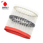 100pcs UF4007 FR107 FR207 RL207 1N4937 1N5392 1N5399 1N5817 1N5818 1N5819 UF4005 UF4004 FR104 FR157 RL257 Rectifier Diode