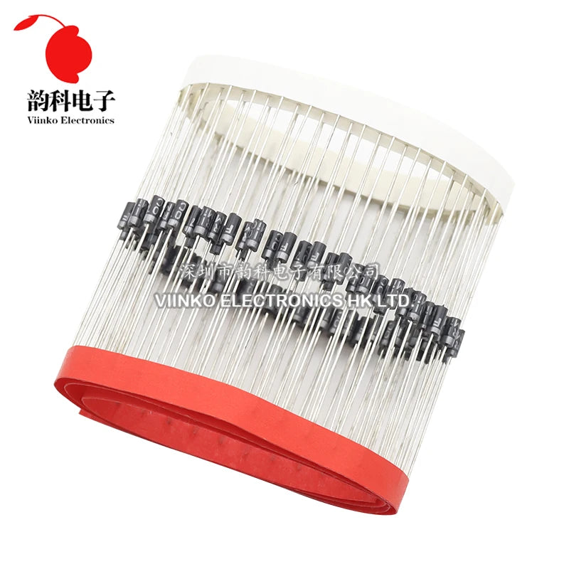 100pcs UF4007 FR107 FR207 RL207 1N4937 1N5392 1N5399 1N5817 1N5818 1N5819 UF4005 UF4004 FR104 FR157 RL257 Rectifier Diode