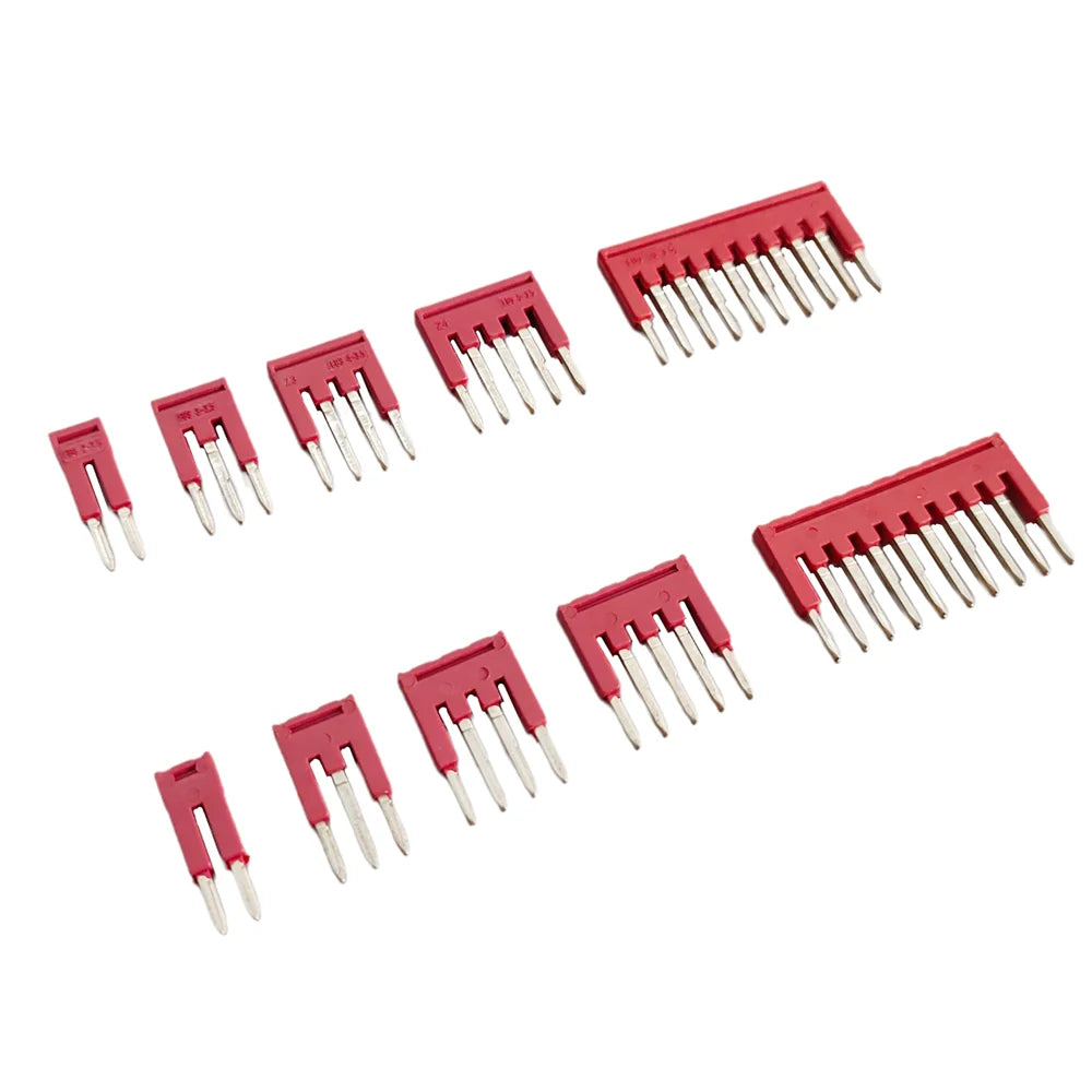 5Pcs FBS Series 3.5mm Jumper Bar DIN Rail Terminal Block Plug-in Bridge Connector for PT1.5 PTTB1.5 Terminal Accessories