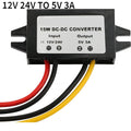 12V to 5V 3A DC-DC Step Down Module Power Converter Wire/Dual Ear USB Type C/Adapter USB-A Female/dual USB/ Connector Waterproof