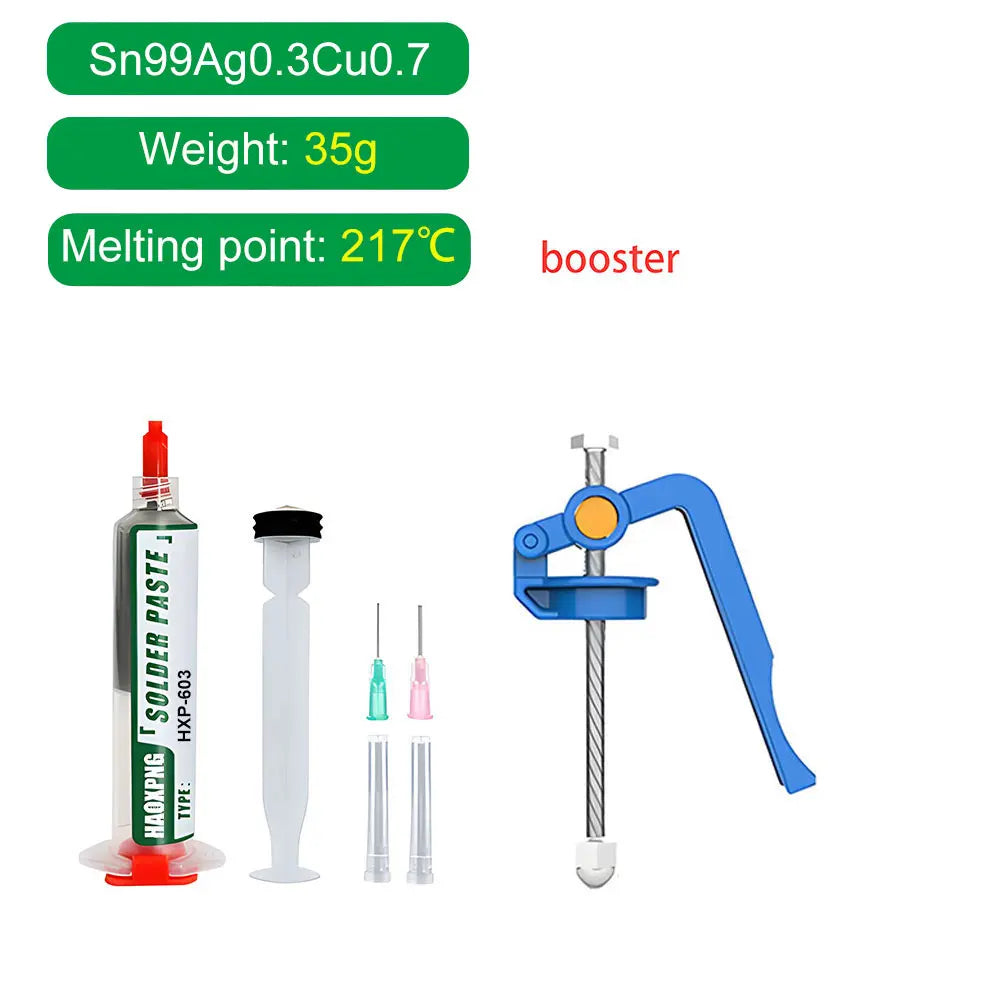 Solder Paste Flux For Soldering Sn99ag0.3cu0.7  Smd Repair Tin Paste 217℃ Tin Paste Set Welding Fluxes High Quality Flux