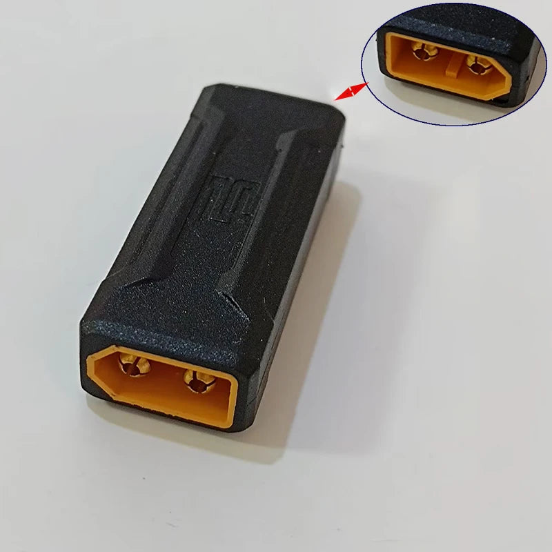 XT60 Conversion Plug Adapter, Model Airplane Battery Charging Conversion Plug XT60 to DC5.5*2.1/5.5*2.5/Type-C Female Connector