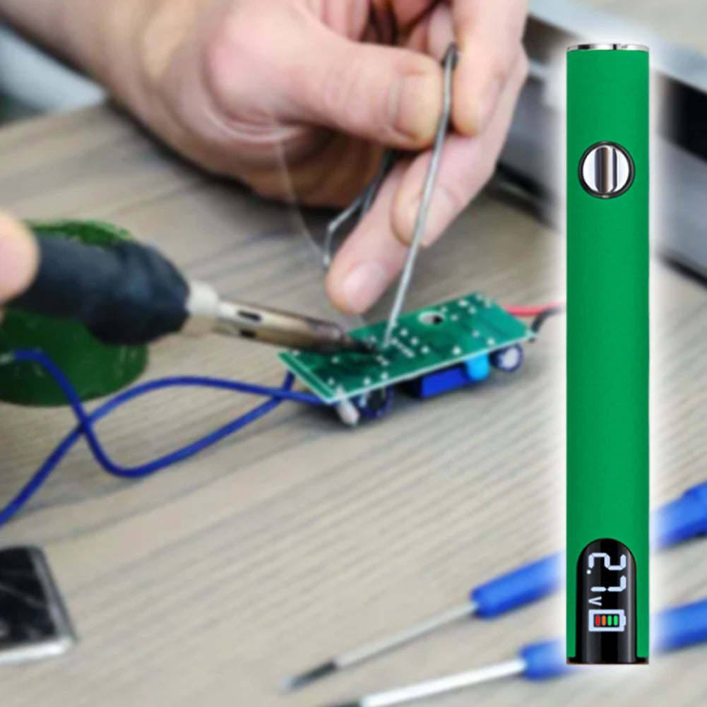 510 Thread Battery Cart Pen Adjustable Voltage Portable Electric Soldering Iron Smart Power Tool with USB Charger Cable