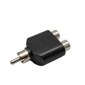 1 Male to 2 Female RCA Y Splitter AV Audio Video Adapter 1RCA Male to 2RCA Female Jack Plug Converter Cable Connector