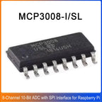 1-20PCS MCP3008-I/SL MCP3008 SOIC-16 Mcp 10-Bit 8-Channel ADC Chip Digital to Analog Converter IC Chip
