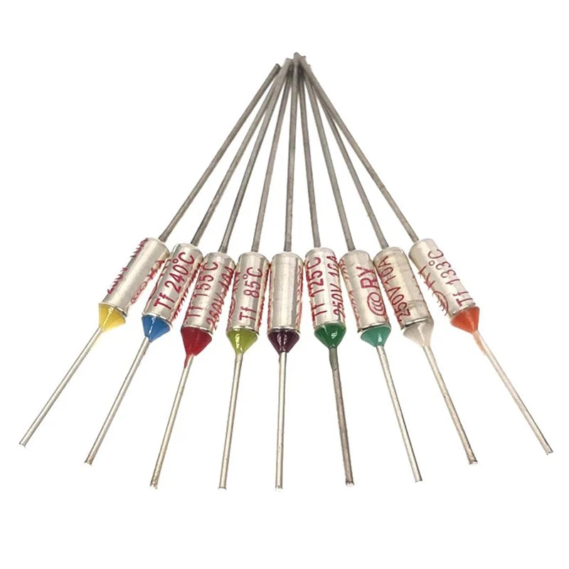 TF Thermal Fuse RY 65C 70C 75C 80C 85C 90C 100C 110C 120C 130C 152C 165C 172C 185C 192C 216C 240C 280C 300C Temperature Fuse