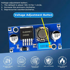 10Pcs XL6009 DC-DC Buck Converter Buck Boost Voltage Power Supply Switch Module 4A 400KHz Adjustable 3.8-30V to 1.25-35V