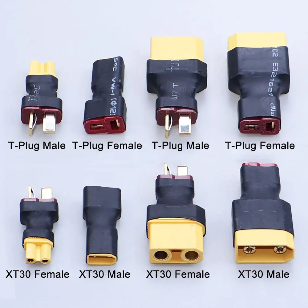 1/2PCS Adapter XT30 XT60 XT90 TRX T Plug Female/Male Connector Plug For RC Car Airplane Drone RC Boat Lipo Battery RC Parts