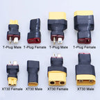 1/2PCS Adapter XT30 XT60 XT90 TRX T Plug Female/Male Connector Plug For RC Car Airplane Drone RC Boat Lipo Battery RC Parts