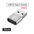 1/2PC Type C To USB 3.0 OTG Adapter USB C Male To USB Female Converter For Laptop Macbook Samsung Xiaomi USB C OTG Connector