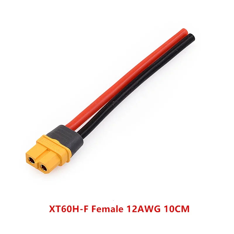10cm/20cm/30cm 12AWG 16AWG XT60H Male to Female Plug Extending Wire Cable Adapter Convertor for Battery Power Connect