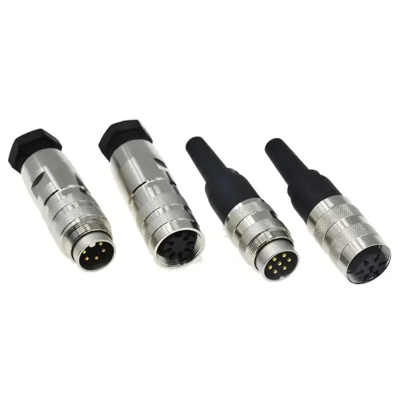 IP67 M16 Circular Connector C091 J09 Aviation Plug Socket 3P 4P 5P 6P 7P 8P 12P 14P Male Female Waterproof Metal Cable Connector