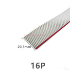 1/2/5/10Meter 6P/8/10/14/16/20/26/30/34/40/50/60 Pin 1.27mm Pitch Gray Flat Ribbon Cable 28 AWG Wire For 2.54mm FC IDC Connector