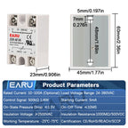 EARU SSR-10VA/25VA SSR-40VA SSR Solid State Relay Voltage Regulator AC 24V-380V Output Potentiometer PID Temperature Controller
