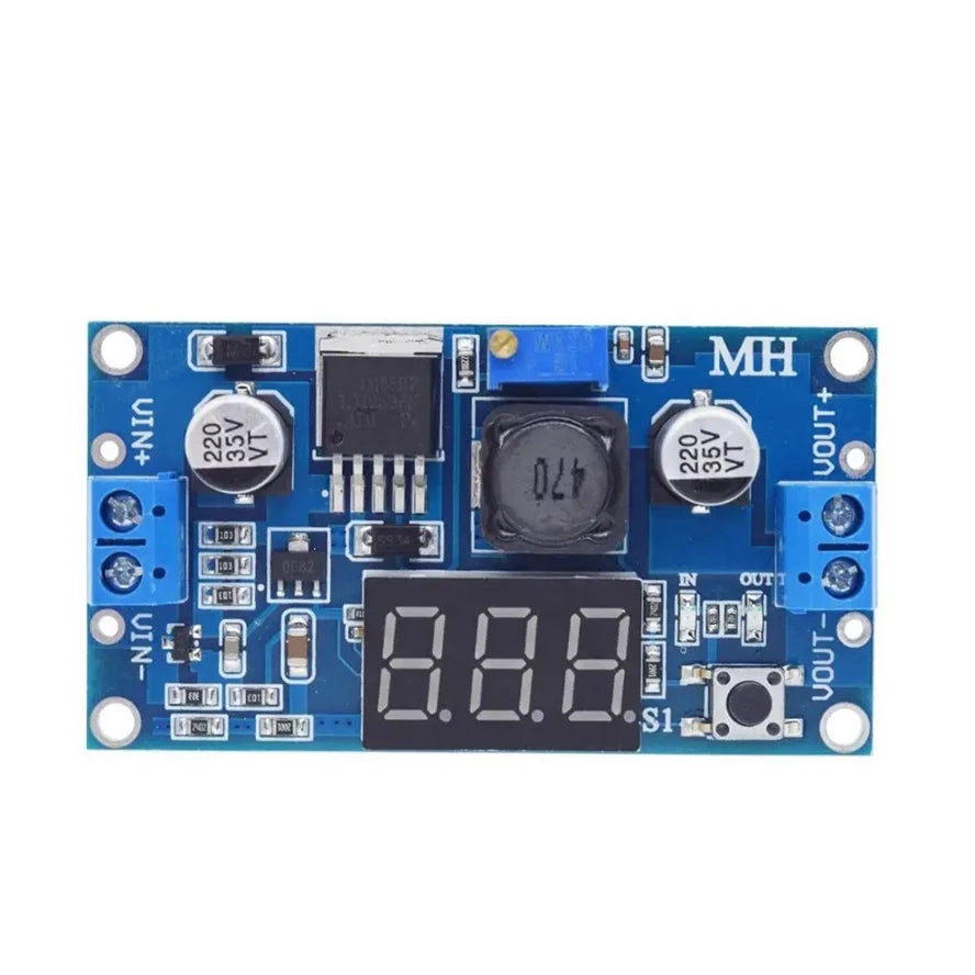 LM2596 DC DC Step Down Converter Voltage Regulator LED Display Voltmeter 4.0~40 to 1.25-37V Buck Adapter Adjustable Power Supply