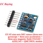 1-10Pcs LSM9DS1 GY-BNO080 BNO055 9 Nine-axis IMU Electronic Compass Accelerometer Gyro Magnetometer/Inertial Measure Sensor I2C