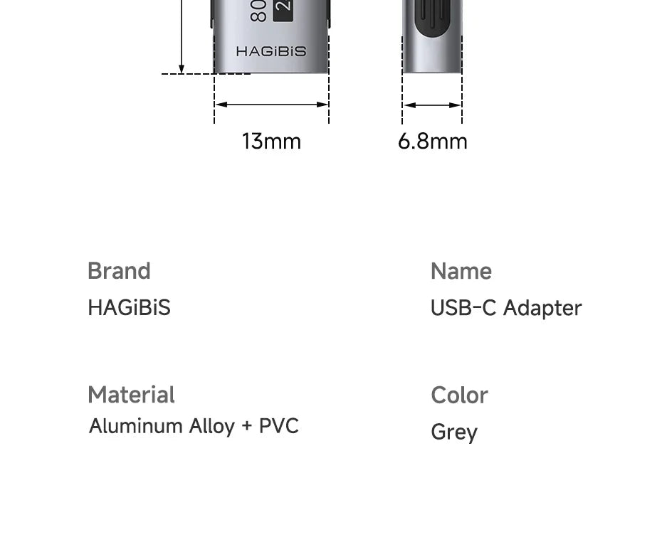 Hagibis 5.1k Pull-down Resistor Charging Adapter USB C Male to Female for Shaver Hair Trimmer Headphone Fan Electric Screwdriver