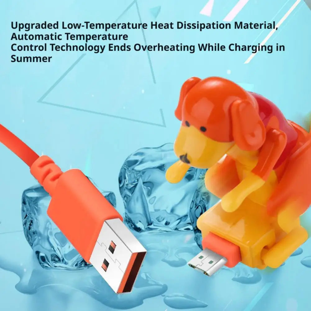 Cute Funny Dog Humping Phone Charging Cable Smartphone To Micro USB Type-C Data For Android Type-C Mobile Phone Charging