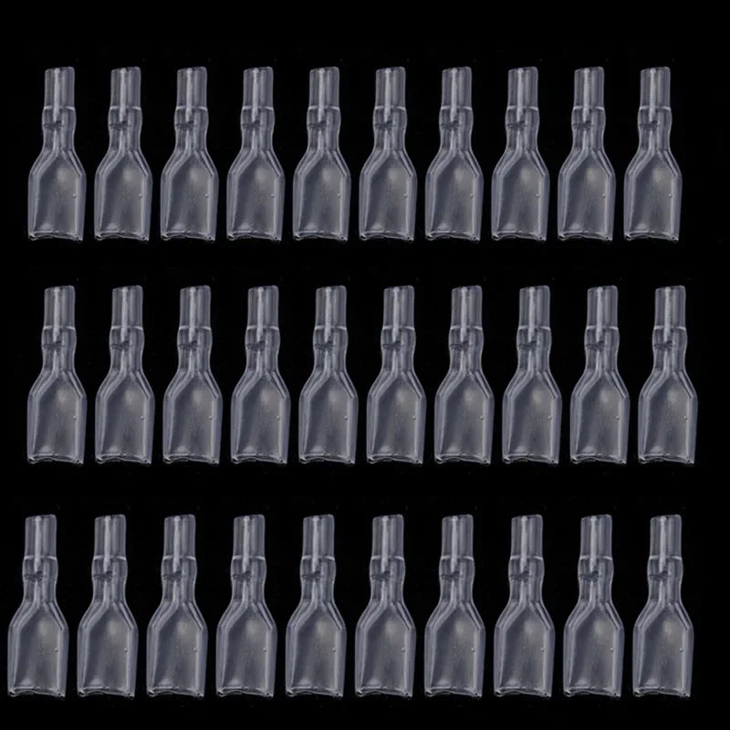 100PCS 2.8/4.8/6.3mm Female&Male Crimp Spade Connector Car Speaker Electrical Wire Connectors Transparent Sleeve
