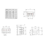 10 Sets JST ZH 1.5mm Wire Connectors, Male Plug & Female Socket Kit (2/3/4/5/6/7/8/10 Pin) Plastic Shell Terminals